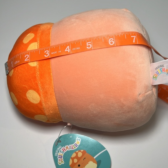 FLAWED Squishmallows Alba the Mushroom Stuffed Plush 8" - Picture 6 of 6